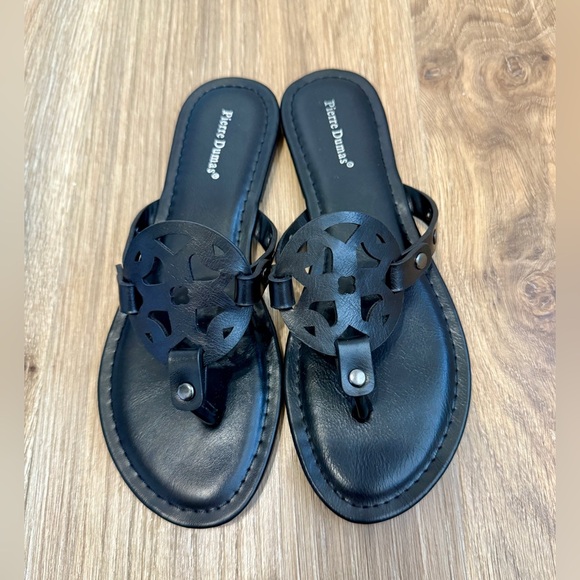 Pierre Dumas Women's Black Sandals Size 7.5 LNC - Picture 4 of 7